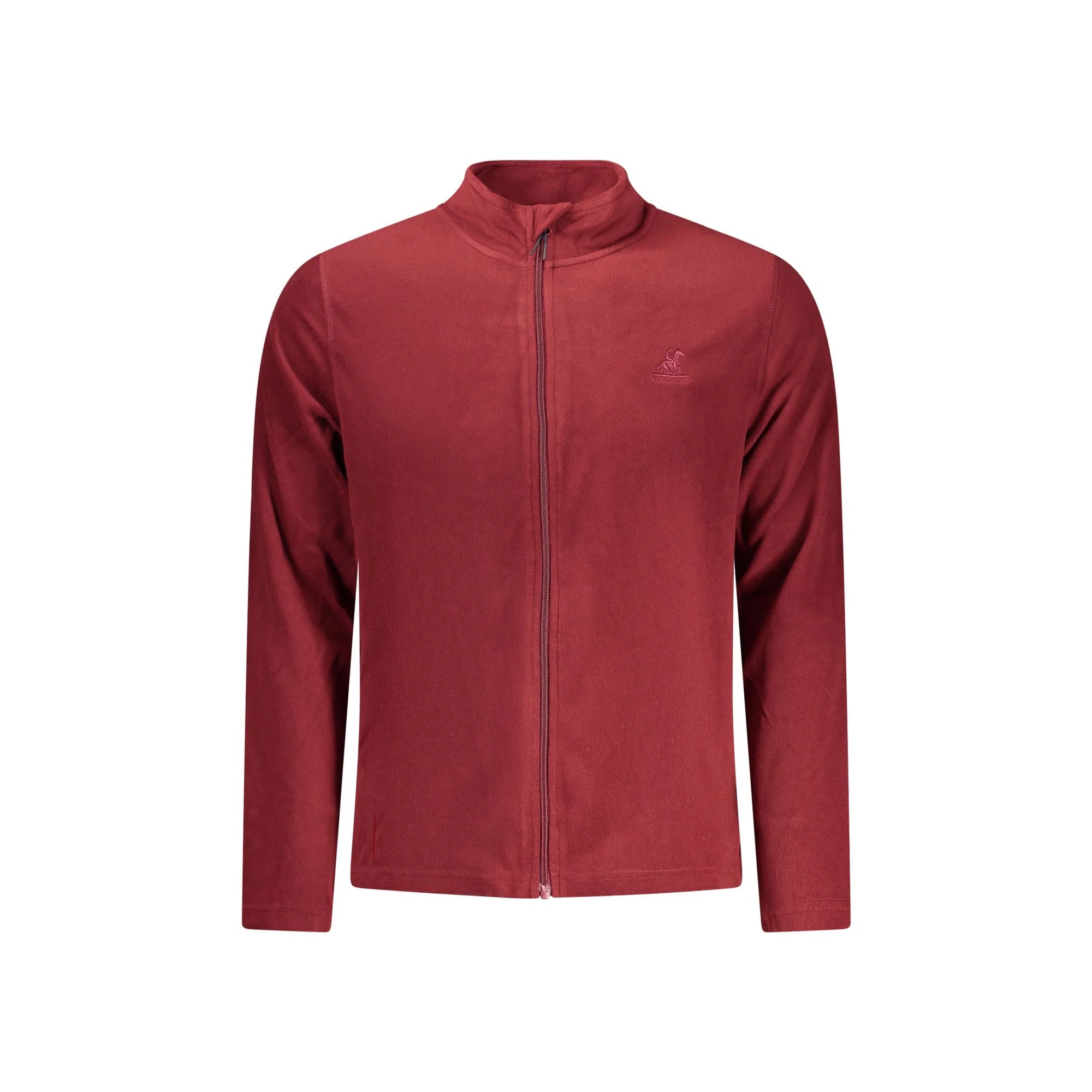 U.S. Grand Felpa Uomo Rossa Zip Pile Ricamo Logo Felpe Rosso - foto prodotto